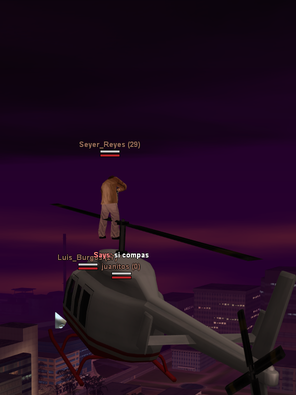 the mafia on a helicopter